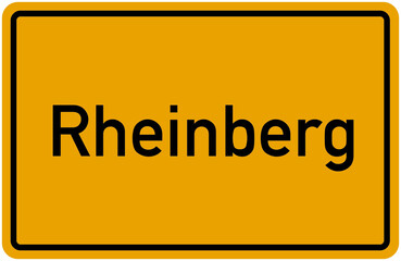 Village Sign Of Rheinberg
