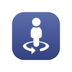 Businessman Circle - Sticker