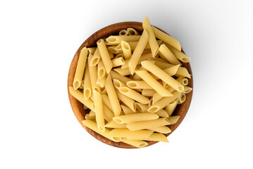 Pasta isolated on white background.