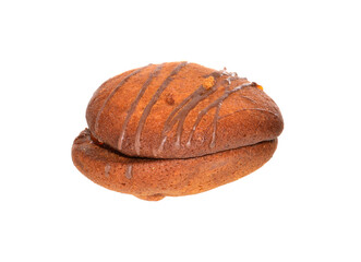 chocolate chip cookie isolated on white background