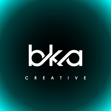 BKA Letter Initial Logo Design Template Vector Illustration