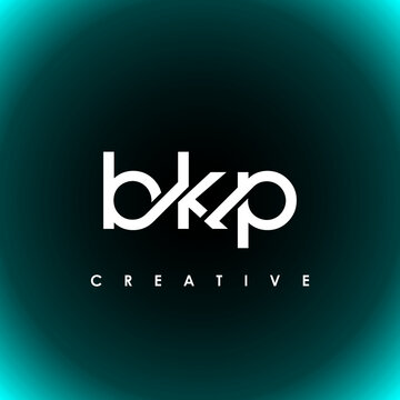 BKP Letter Initial Logo Design Template Vector Illustration