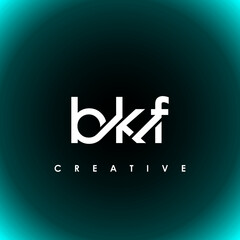 BKF Letter Initial Logo Design Template Vector Illustration