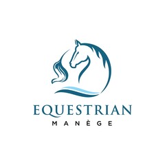 Horse Line Logo Design Vector Image © Great Hery