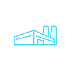 Fototapeta na wymiar Illustration Vector graphic of factory icon. Fit for power, industry, building, refinery etc.