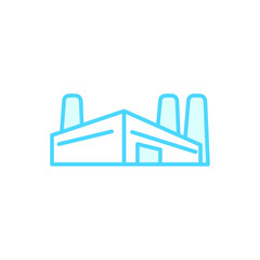 Obraz premium Illustration Vector graphic of factory icon. Fit for power, industry, building, refinery etc.