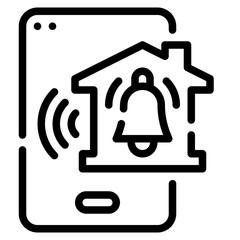 notification line icon