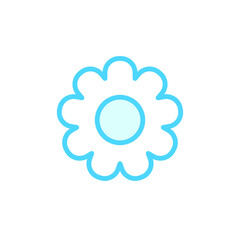 Illustration Vector graphic of flower icon. Fit for floral, garden, blossom, beautiful etc.