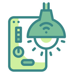 light blue line icon