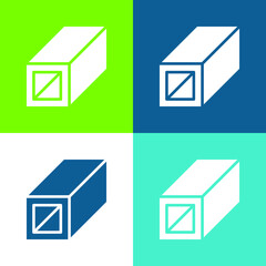 Obraz premium Beam Flat four color minimal icon set