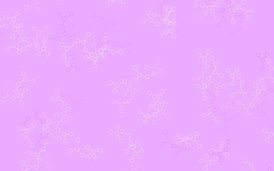 Light Purple vector pattern with artificial intelligence network.