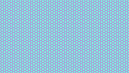 Blue hexagons and pink background