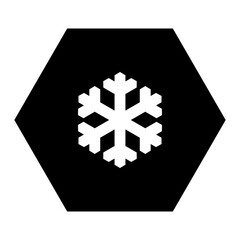 Obraz premium Schneeflocke und Sechseck