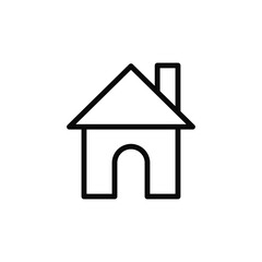 house flat icon vector illustration