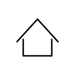 house flat icon vector illustration