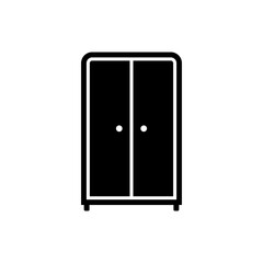 closet flat icon vector illustration