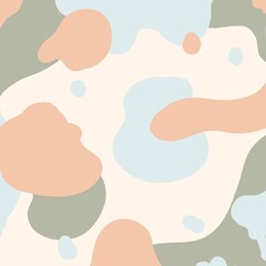 Minimal pastel background.