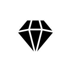 Fototapeta premium diamond flat icon vector illustration