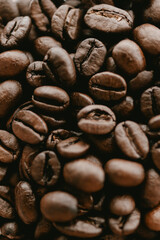 Naklejka premium coffee beans background