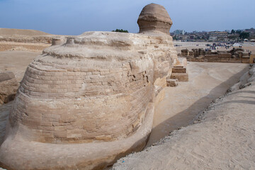 sphynx and Giza pyramids El Cairo Egypt