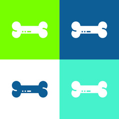 Bone Flat four color minimal icon set