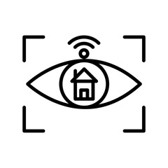  Eye Outline Vector Icon Design