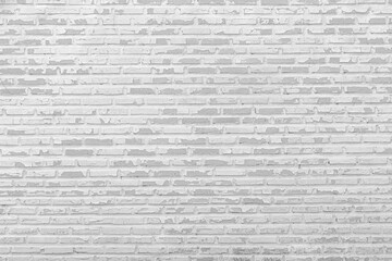 White brick wall texture background  interior and exterior and backdrop design.