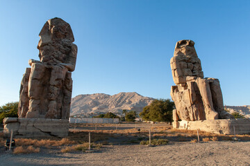 Colossi of Memnon statues Egypt