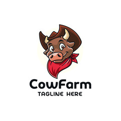 Cattle Farm Character Logo