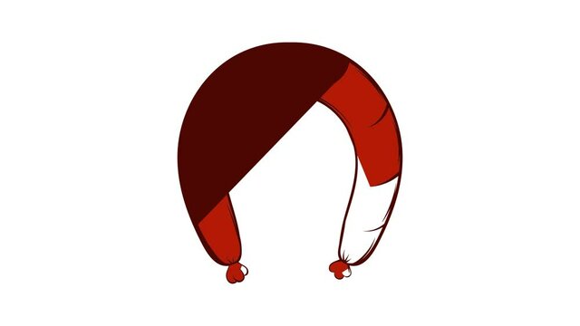 Sausage icon animation cartoon best object isolated on white background
