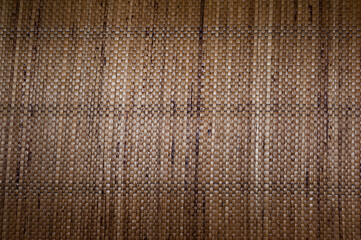 resembling brown woven leather from plant fibers