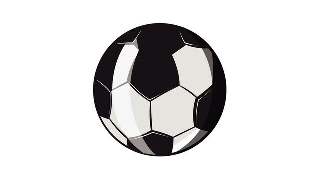 Soccer ball icon animation cartoon best object isolated on white background
