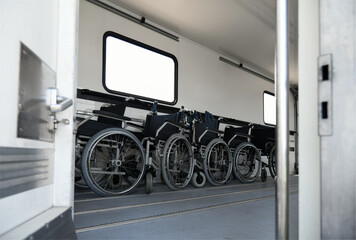 Service car, ambulift, wheelchair, airport, passenger service