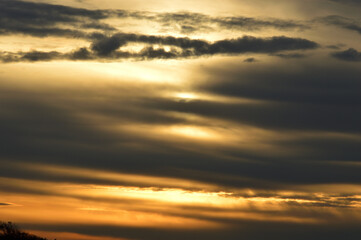 Obraz premium clouds against the setting sun