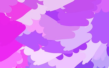 Light Pink vector backdrop with memphis shapes.