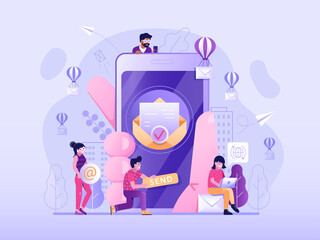 Email Marketing Strategy Business Concept