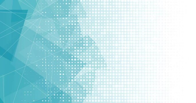 Animation of black dots on blue backgroud