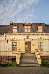 Fototapeta na wymiar Ruba school, located in Renge manor, Latvia.