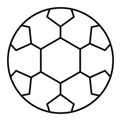 Fototapeta premium Vector Football Outline Icon Design