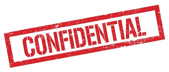 CONFIDENTIAL red grungy rectangle stamp.