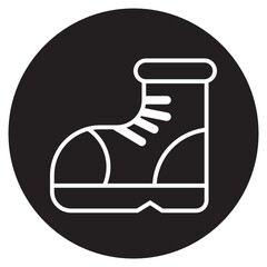 Boots , Outdoor and Camping solid icon.