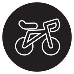 Mountain bike , Outdoor and Camping solid icon.