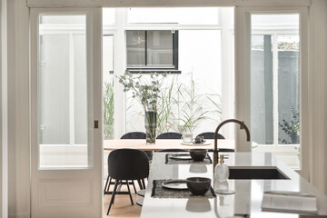 Bright kitchen design