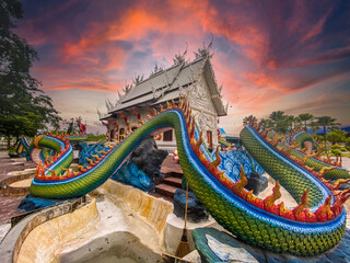 Fototapeta premium Wat Nong Chap Tao, turtle and dragon temple in Pattaya, Chonburi, Thailand