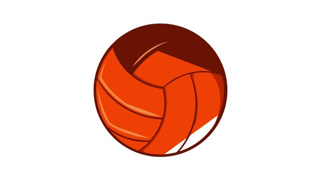 Volleyball icon animation cartoon best object isolated on white background
