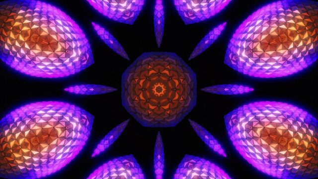 マンダラ・万華鏡のCG映像素材