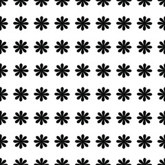 Fabric black flower seamless pattern in white background,ethnic pattern traditional background Design for carpet,wallpaper,clothing,wrapping,batik,fabric,embroidery
