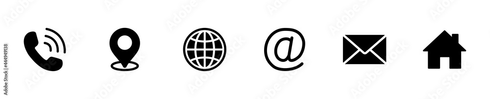 Wall mural web icon set. website set icon vector