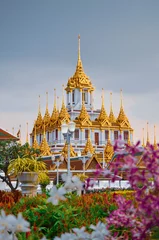 Foto op Canvas Loha Prasat (Wat Ratchanatdaram Worawihan) - The Iron Castle of Bangkok, Thailand © Bela Marinato