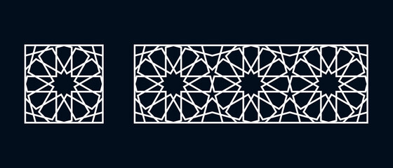 Islamic pattern for laser cutting